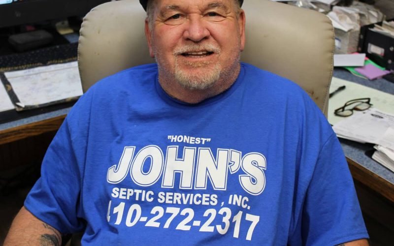 John Call of John’s Septic Service providing septic maintenance guidance in Maryland